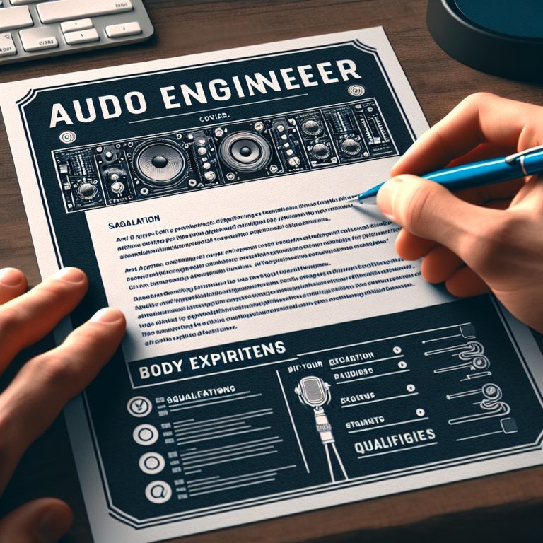 Audio Engineer Cover Letter Generator