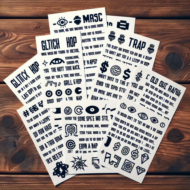 Glitch Hop Song Lyrics Generator