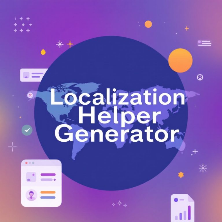 Localization Helper Generator