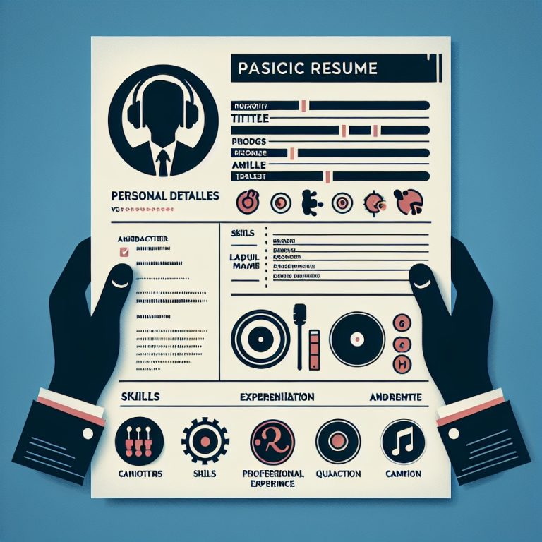 Music Producer Resume Generator