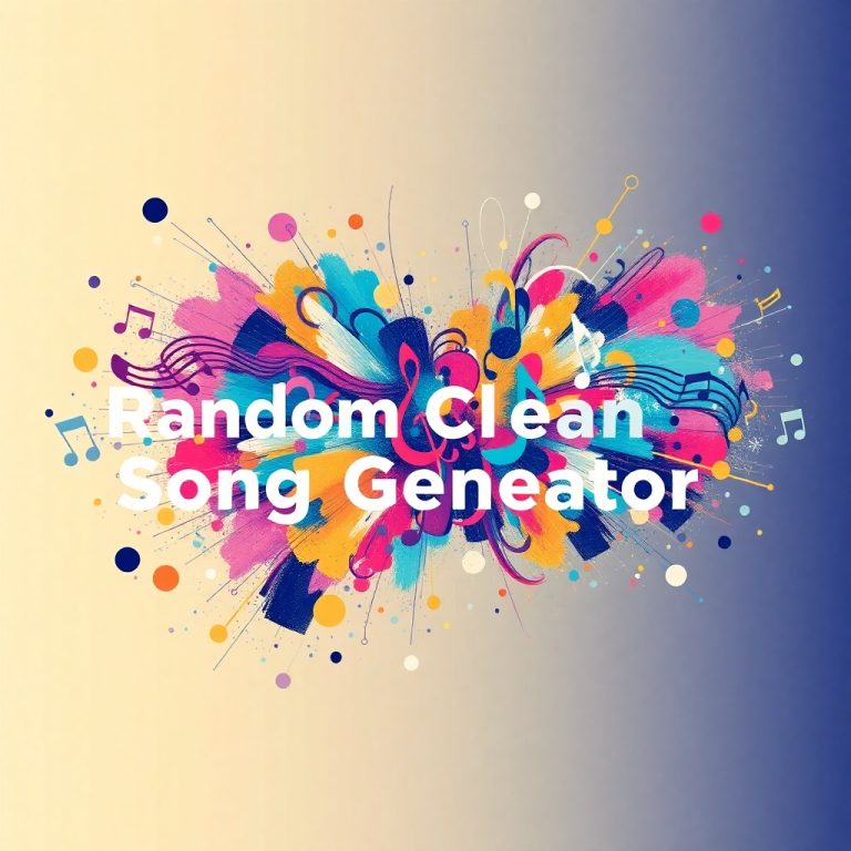 Random Clean Song Generator