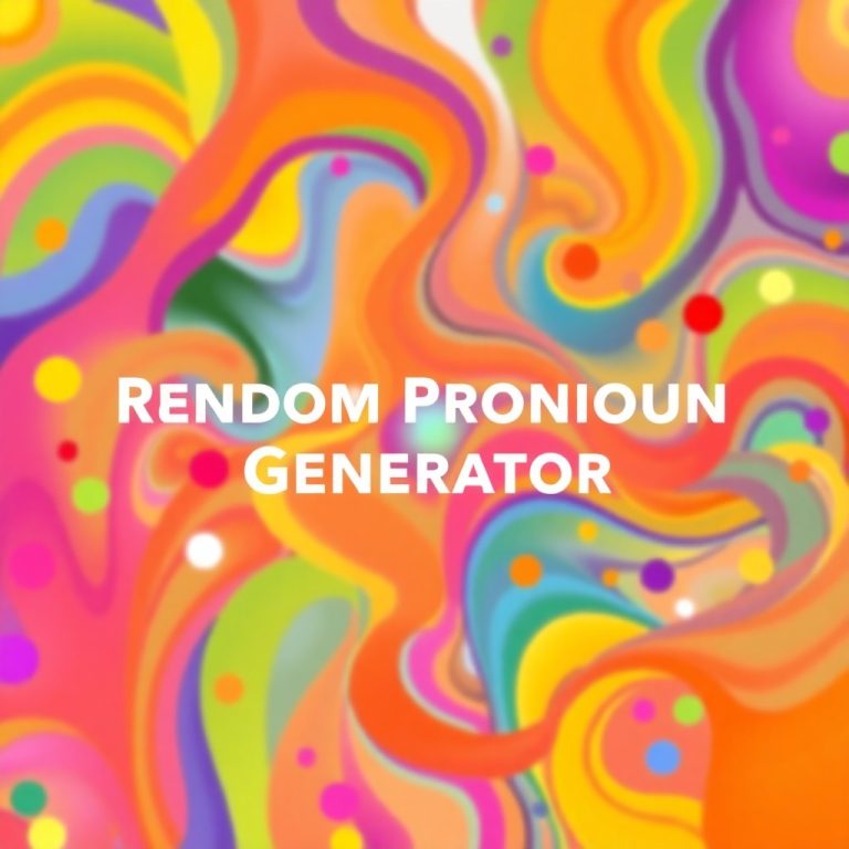 Random Pronoun Generator