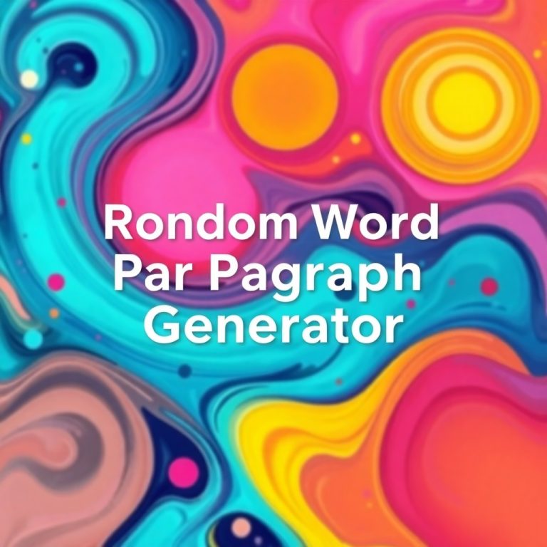 Random Word Paragraph Generator