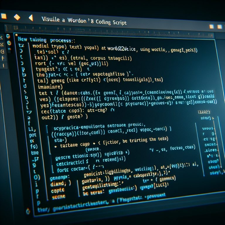 Word2vec Script Generator